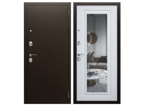 Стальная дверь "Комфорт" с зеркалом