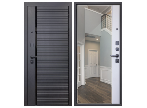 Стальная дверь "Dominica" с зеркалом. Заказная модель.