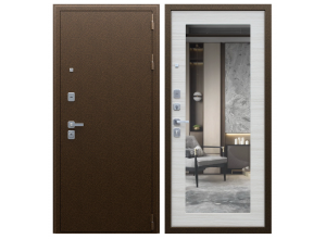 Стальная дверь "Спартак" с зеркалом