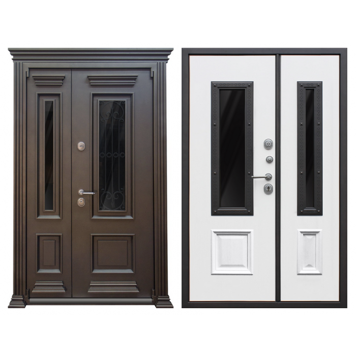 Стальная дверь "Grand Luxe 2". Заказная модель. 2100х1300