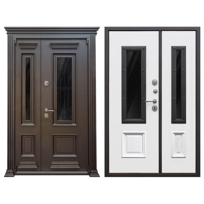 Стальная дверь "Grand Luxe" (терморазрыв). Заказная модель. 2100х1700