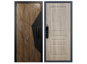 Стальная дверь "Mix". Заказная модель.