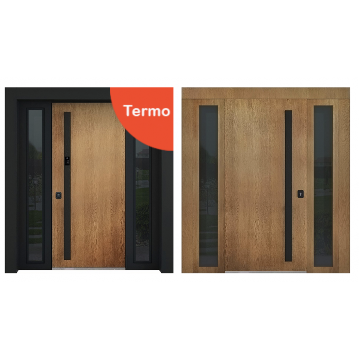 Стальная дверь "Tibr" (терморазрыв). Заказная модель. 2100х1700