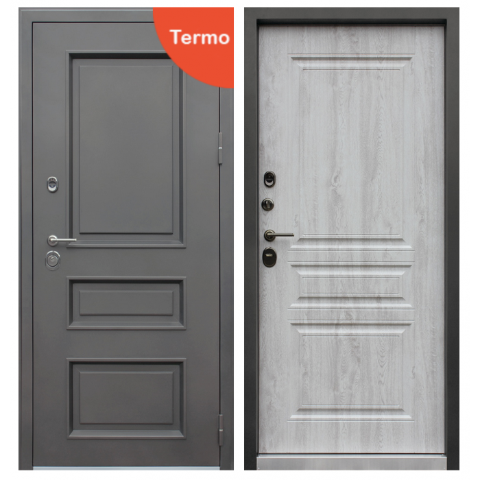 АСД-Стальная дверь Аляска Сосна белая (терморазрыв 3к)