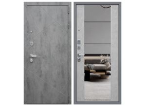 Стальная дверь Дуэт Б с зеркалом