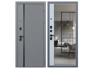 Стальная дверь Манчестер с зеркалом