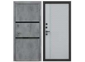Стальная дверь "Мегаполис". Заказная модель.