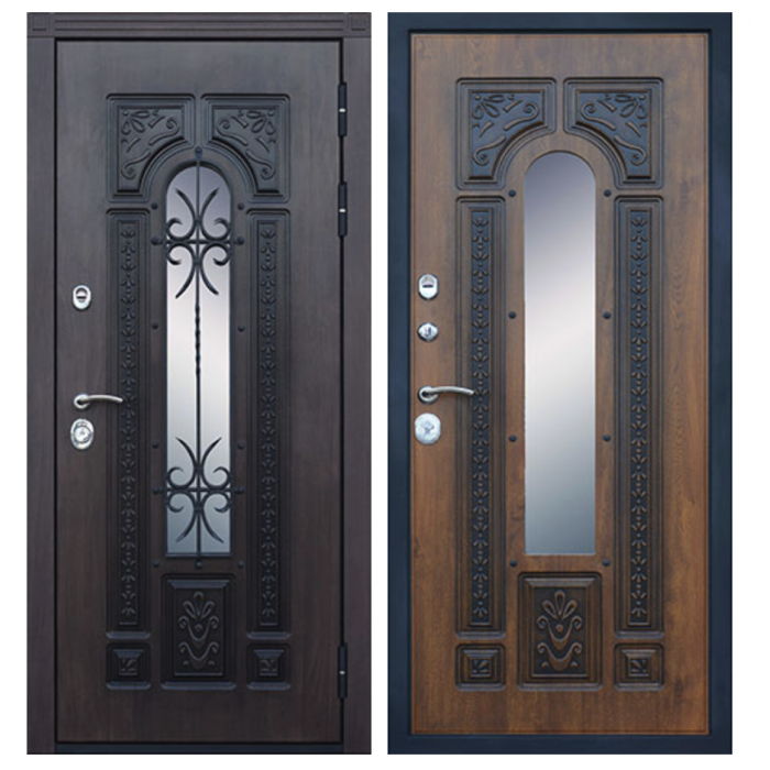 Стальная дверь "Русь". Заказная модель.