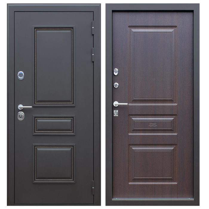 Стальная дверь "Север Luxe". Заказная модель.