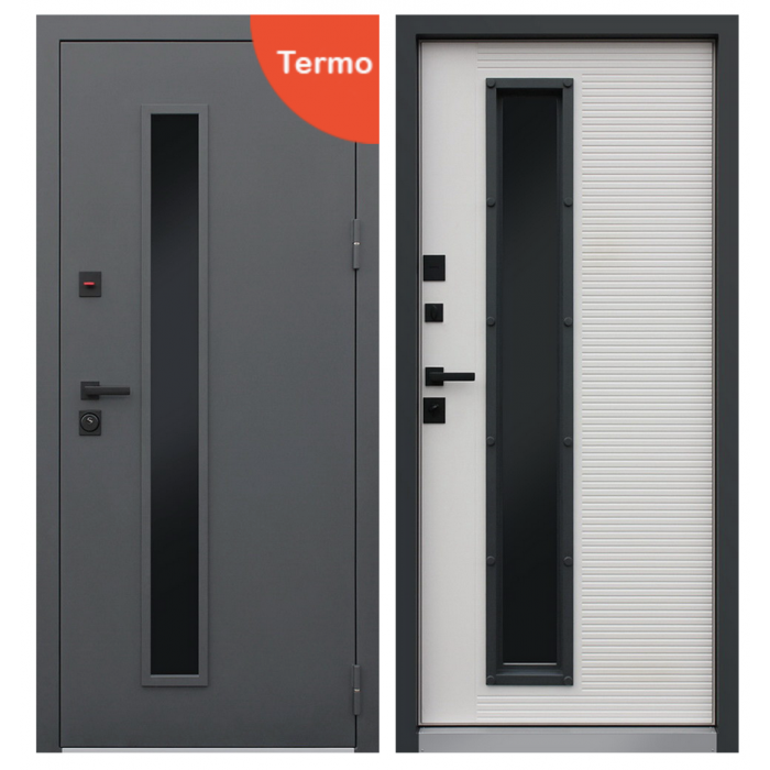 АСД-Стальная дверь Тренто с окном (терморазрыв 3к)