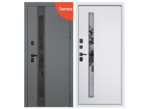 Стальная дверь «Стайл» с окном (терморазрыв 3к). Заказная модель.