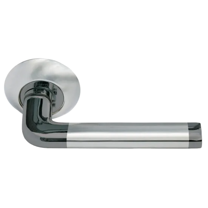 КОЛОННА, ручка дверная MH-03 SN/BN, цвет - бел. никель/черн. никель