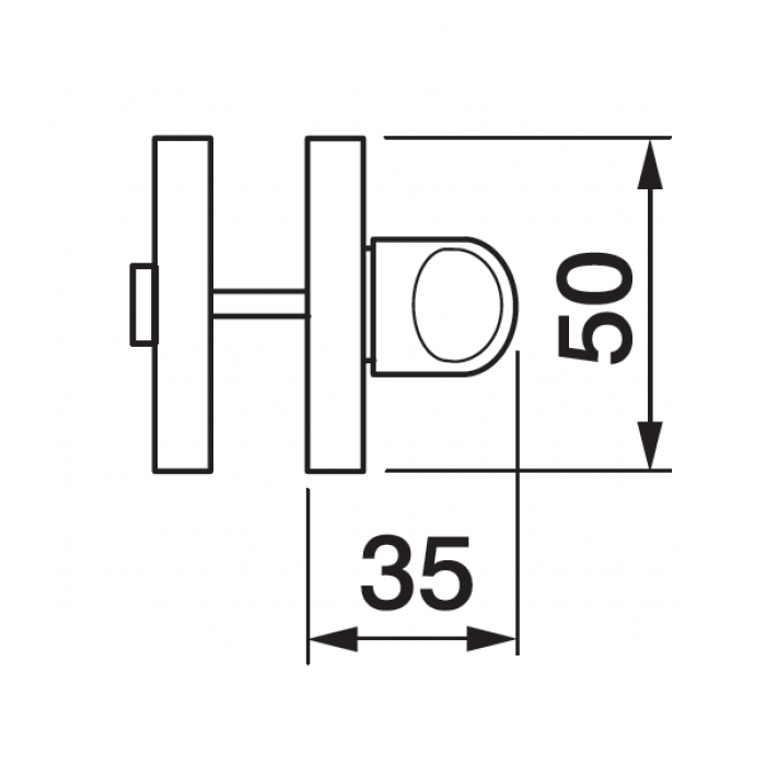 LUX-WC-S2 OTL, завертка сантехническая, цвет -золото