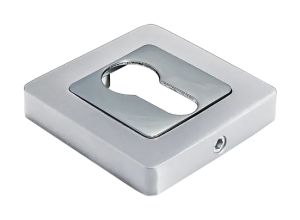 MH-KH-S55 GR/PC, накладка на ключевой цилиндр, цвет - графит/хром