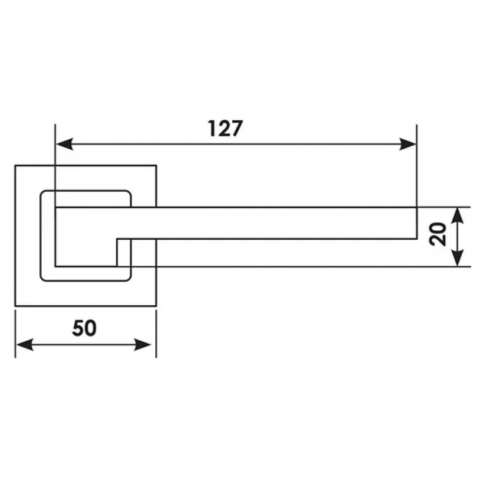 STONE S1 OTL, ручка дверная, цвет -  золото
