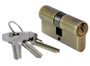 60C AB, ключевой цилиндр (60мм), цвет - античная бронза