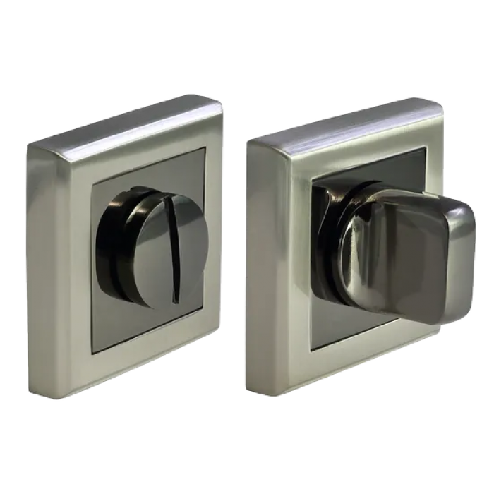 MH-WC-S SN/BN, завертка сантехническая, цвет - бел. никель/черн. никель