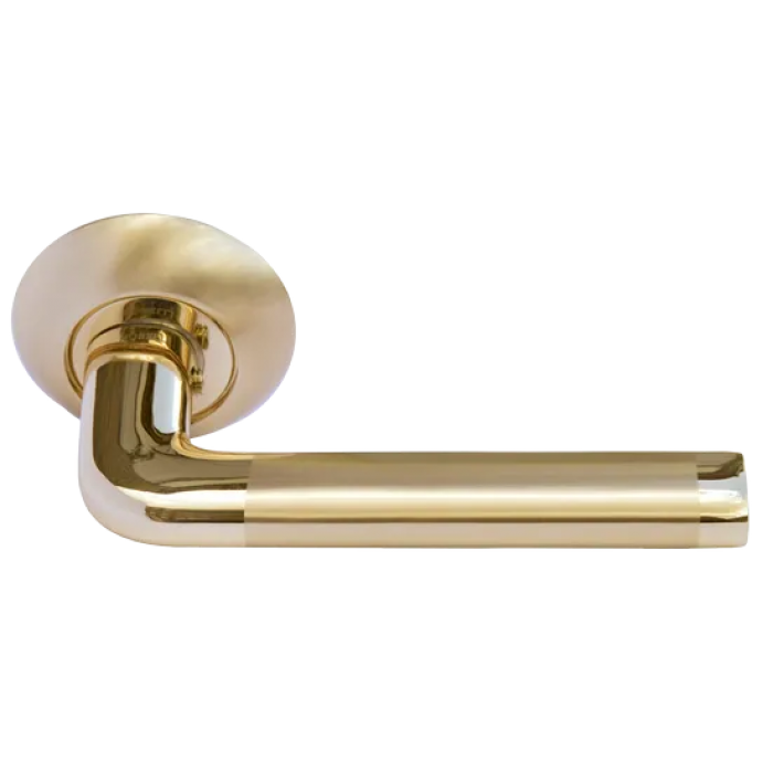 КОЛОННА, ручка дверная MH-03 SG/GP, цвет - мат.золото/золото