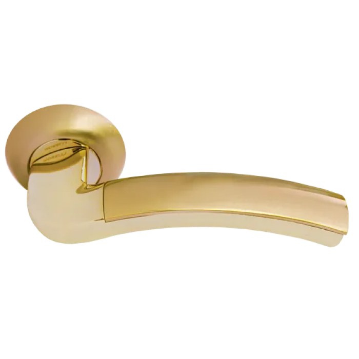 ПАЛАЦЦО, ручка дверная MH-02 SG/GP, цвет - мат.золото/золото