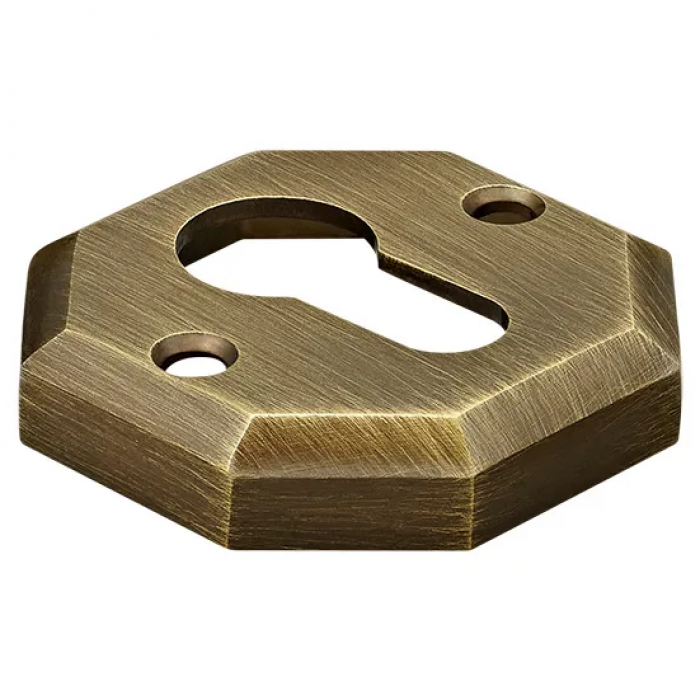 LUX-KH-Y OBR, накладка на евроцилиндр, цвет - кофе