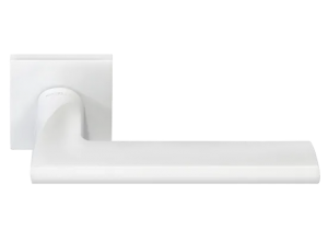 KAFFEE, ручка дверная на квадратной накладке MH-50-S6 BL, цвет - черный