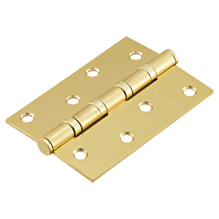 Петля стальная универсальная, MS 100X70X2.5-4BB MSG, 1шт., цвет -  мат. сатинированное золото