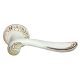 GIUSEPPE, ручка дверная MH-22-CLP W/PG, цвет - белая эмаль/золото