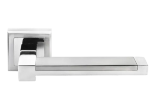 SANIBEL, ручка дверная MH-39 SC/CP-S, на квадратной накладке, цвет - мат.хром/хром