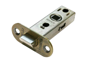 OL6-45 AB, защелка межкомнатная, скругленная планка, цвет - античная бронза