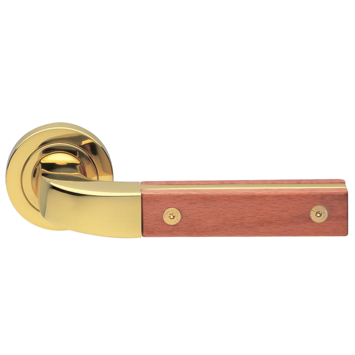 TREE R2 OTL/PERO, ручка дверная, цвет -  золото/груша