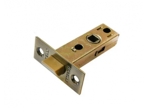 LP6-45 AB, защелка межкомнатная, с пластиковым язычком, цвет - античная бронза