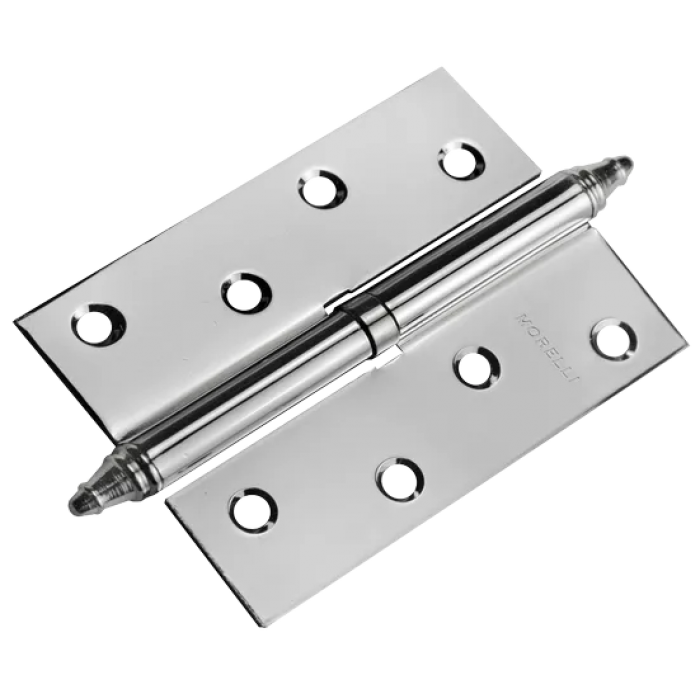 MS 100X70X2.5 L PC, Петля стальная левая цвет-хром