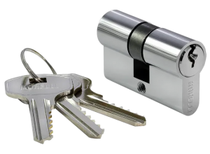 50C PC, ключевой цилиндр (50мм), цвет - хром