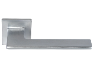 PLATEAU, ручка дверная на квадратной накладке MH-51-S6 BL, цвет - черный