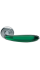 MURANO R4 CSA/VERDE, ручка дверная, цвет - матовый хром/нефрит MURANO R4 CSA/VERDE, ручка дверная, цвет - матовый хром/нефрит
