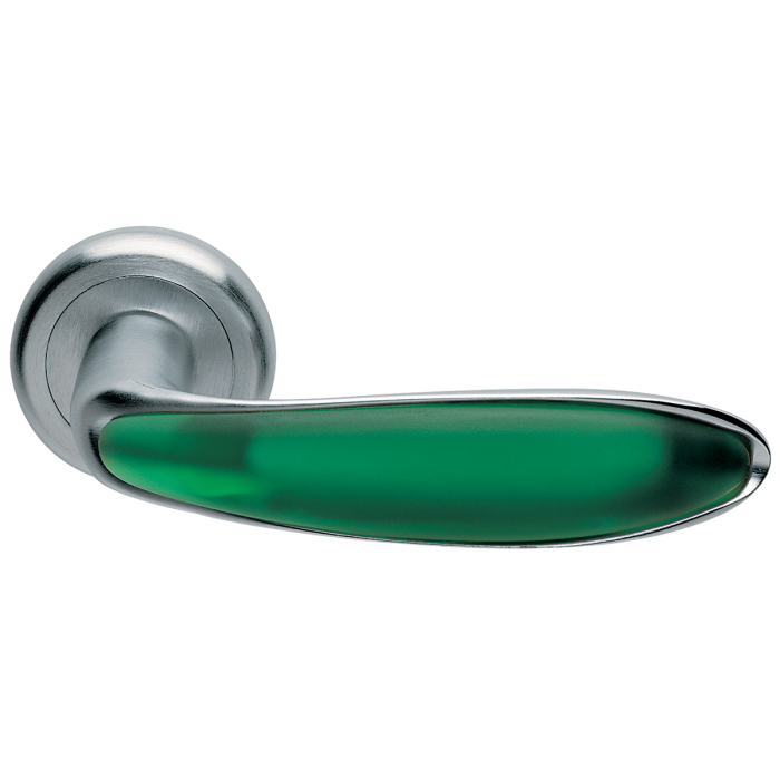 MURANO R4 CSA/VERDE, ручка дверная, цвет -  матовый хром/нефрит