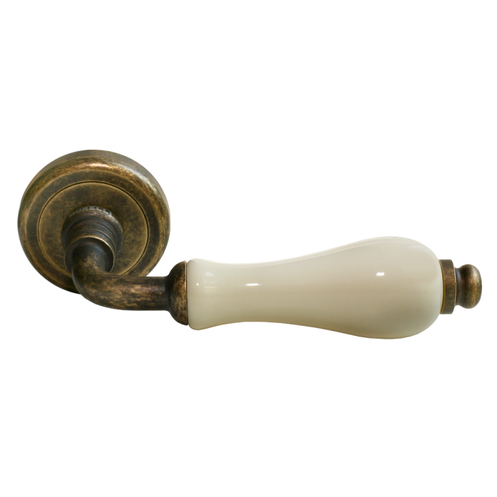 CERAMICA, ручка дверная CC-3 OBA/CHAMP, цвет - античная бронза/шампань