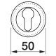 LUX-KH-R4 BGO, накладка на евроцилиндр, цвет - матовая бронза