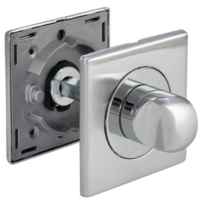 LUX-WC-S CSA/CRO, завертка сантехническая, цвет - мат. хром/хром