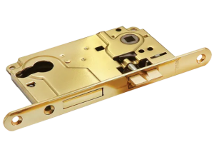 L1885 AB, замок с ригелем под цилиндр, цвет - бронза