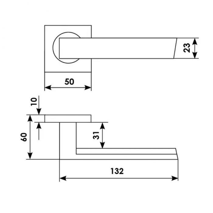WATERFALL S2 OBR, ручка дверная, цвет -  кофе