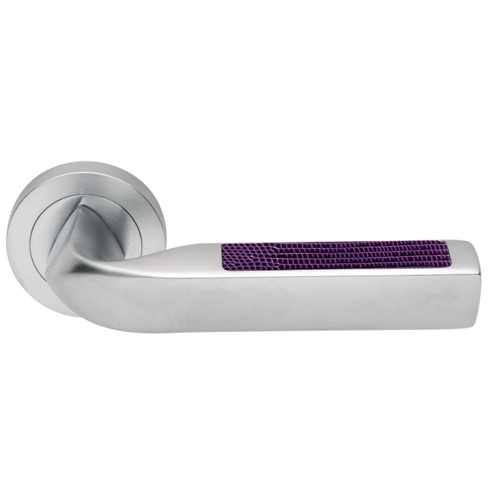 MATRIX-2 R2 CSA/IGUANA, ручка дверная, цвет -  матовый хром/принт игуаны