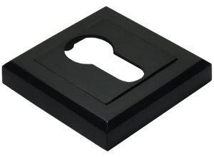 MH-KH-S BL, накладка на ключевой цилиндр, цвет - черный