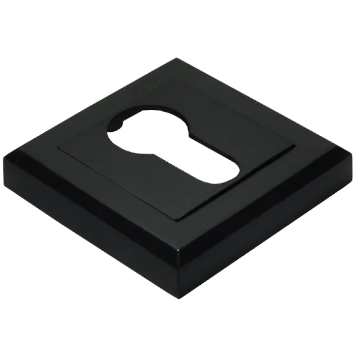 MH-KH-S BL, накладка на ключевой цилиндр, цвет - черный