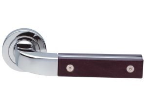 TREE R2 CRO/FAGGIO, ручка дверная, цвет -  хром/бук