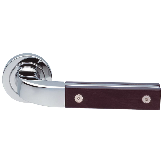 TREE R2 CRO/WENGE, ручка дверная, цвет -  хром/венге