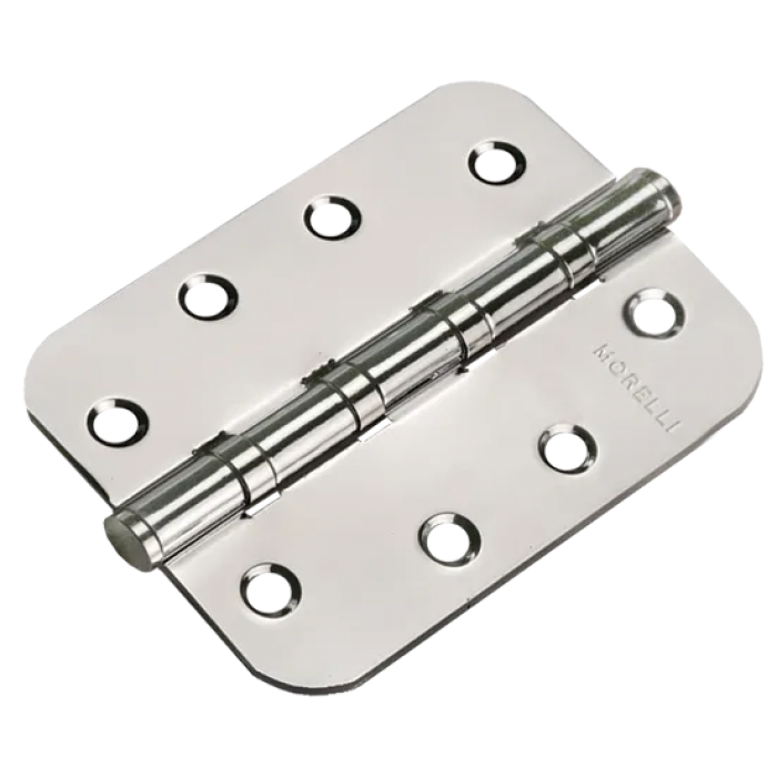 MS-C 100X70X2.5-4BB SN, петля стальная скругленная универсальная, цвет - бел.никель