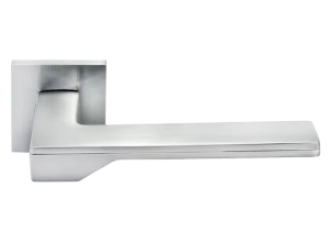 PIERRES, ручка дверная на квадратной накладке MH-49-S6 BL, цвет - черный