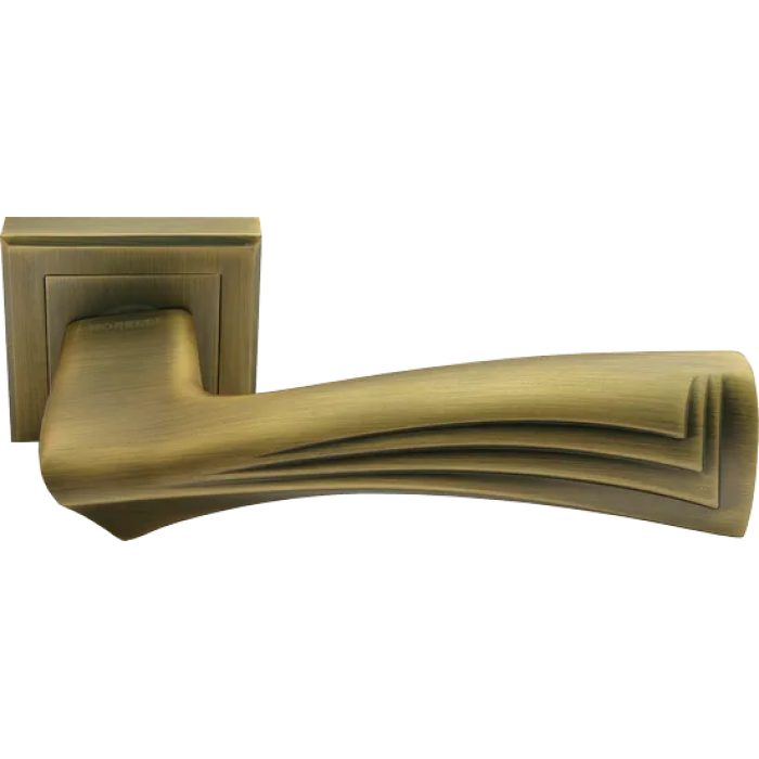 ВОЛНЫ, ручка дверная MH-34 COF-S, на квадратной накладке, цвет - кофе