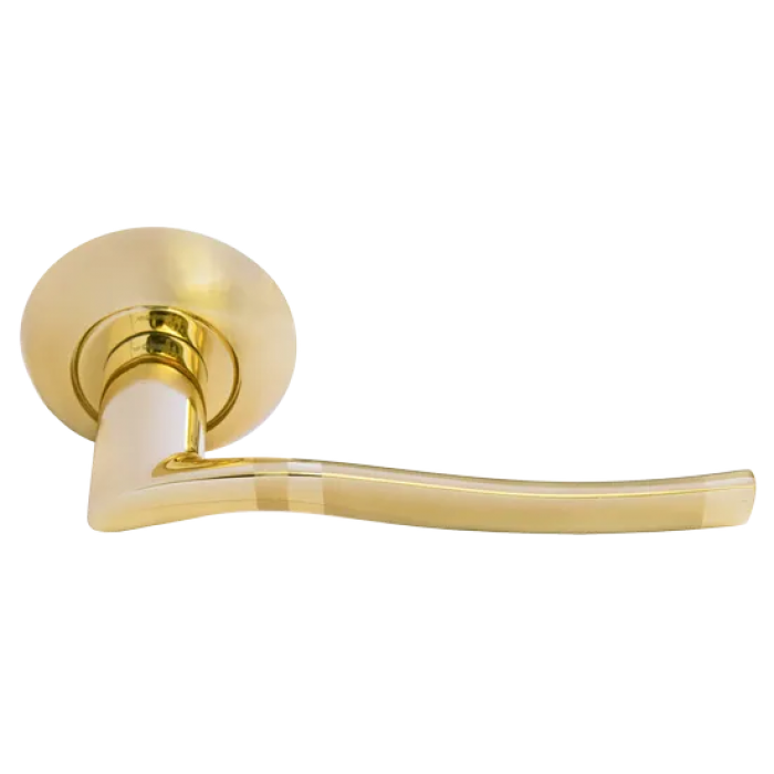 ФОНТАН, ручка дверная MH-04 SG/GP, цвет - мат.золото/золото